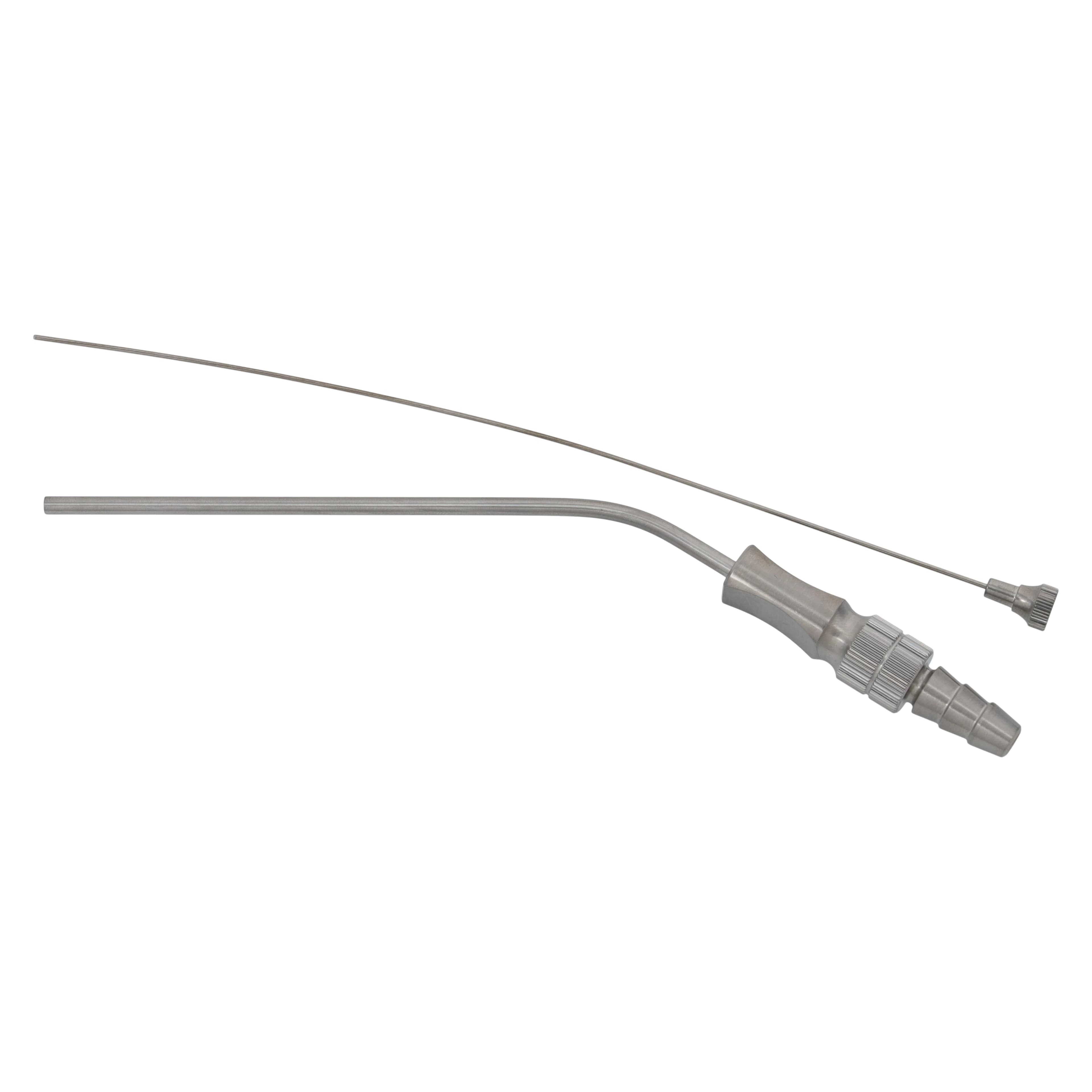 Integra Miltex Frazier Suction Tube 10FR, 145° Angle, Stainless Steel, 187.5mm, Autoclavable, 19-575 - Frazier Suction Tube 10FR (Asp Size 10) - Image 1