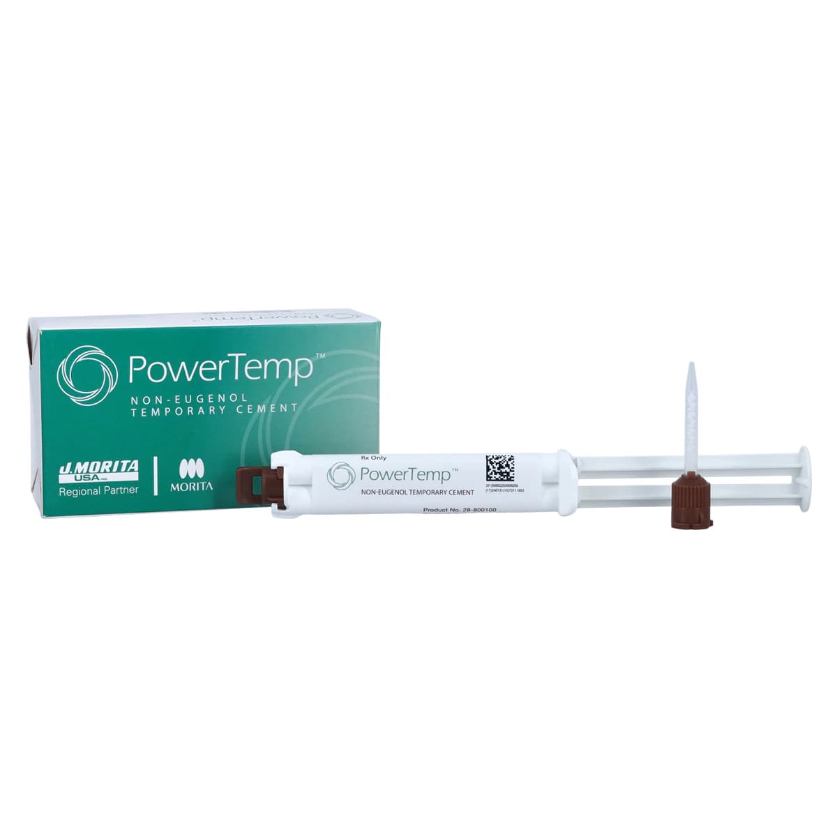 PowerTemp Non-Eugenol Temporary Cement Automix Syringe Kit, 5 mL Syringe with 10 Mixing Tips, 28-800100 thumbnail 2