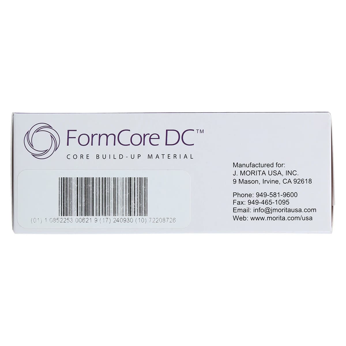 FormCore DC Core Build-Up Material, Dual Cure, Radiopaque, Shade A3, Auto-Mix Syringe Kit, 5ml/9g, 28-700100 thumbnail 10