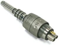 TwinPower Turbine High Speed Handpiece Coupling CP4-W-LD, 6-Pin, LED Light, Water Adjustment, 360° Swivel - TwinPower Turbine® High Speed Handpiece Couplings - CP4-W-LD (with water adjustment & LED light) - Image 1