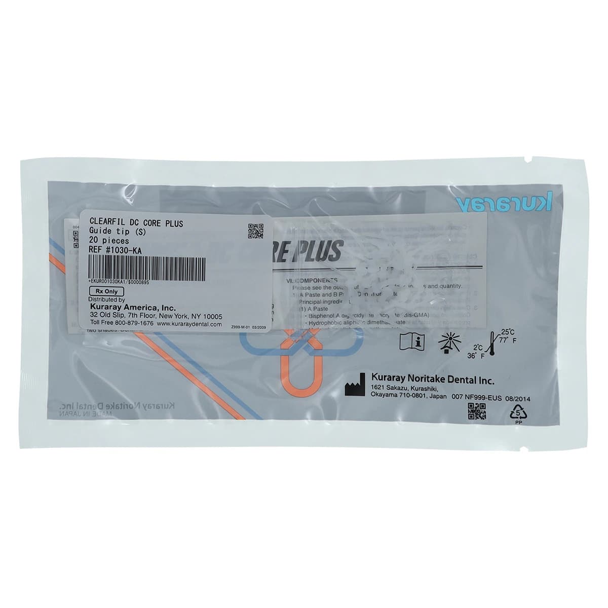 Clearfil DC Core Plus Guide Tips, Small, 20/Pkg, 1030KA - Clearfil DC Core Plus Guide Tip - S (20) - Image 1