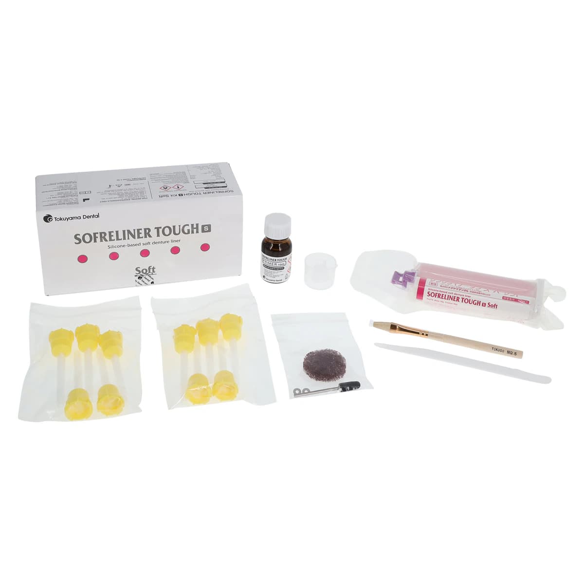 Tokuyama Sofreliner Tough S Soft Denture Reline Kit, 23401, 1/Pk - Sofreliner Tough S Denture Reline Kit, Soft, 1/Pk, 23401 - Image 1