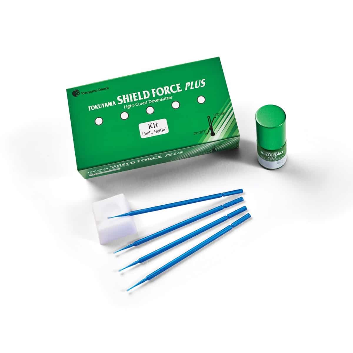 Tokuyama Shield Force Plus Desensitizer Kit, Light-Cured, 3 mL Bottle, 25 Applicators, 1/Pk, 15111 - Shield Force Plus Desensitizer Kit, 3 ml, 1/Pk, 15111 - Image 1