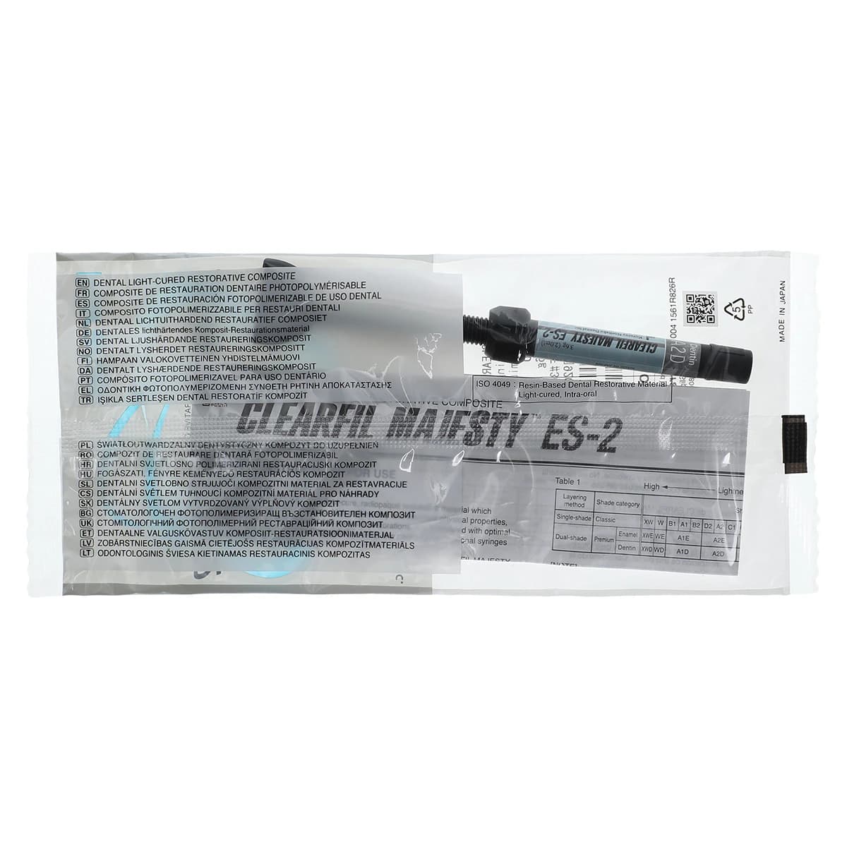 Clearfil Majesty ES-2 Premium Universal Nanohybrid Composite, A2D Dentin, 3.6 g Syringe Refill, 3058KA thumbnail 2