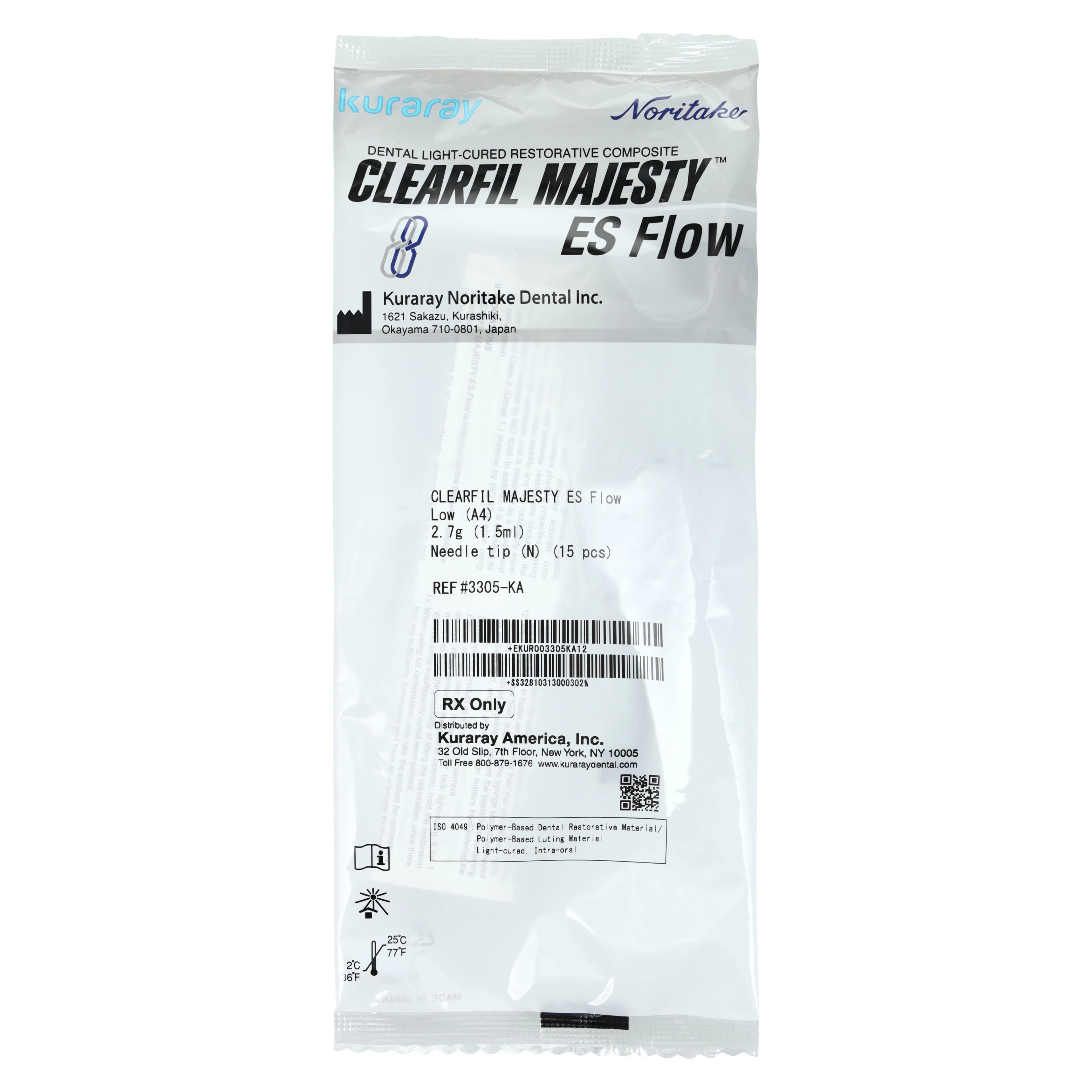 Clearfil Majesty ES Flow Light-Cure Universal Flowable Composite, A4, 2.7 g Syringe with 15 Needle Tips, 3305KA thumbnail 6