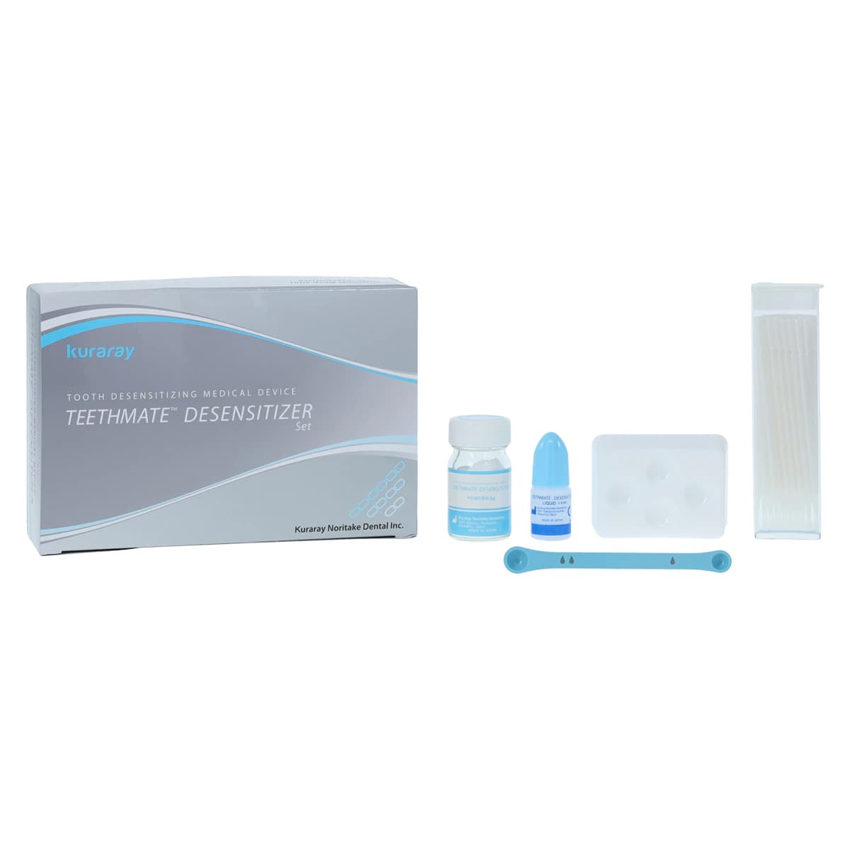 Teethmate Desensitizer Set, Powder 6g & Liquid 4.8ml, Complete Kit with Mixing Dish, Measuring Spoon, 50 Applicator Brushes, 1210KA thumbnail 2