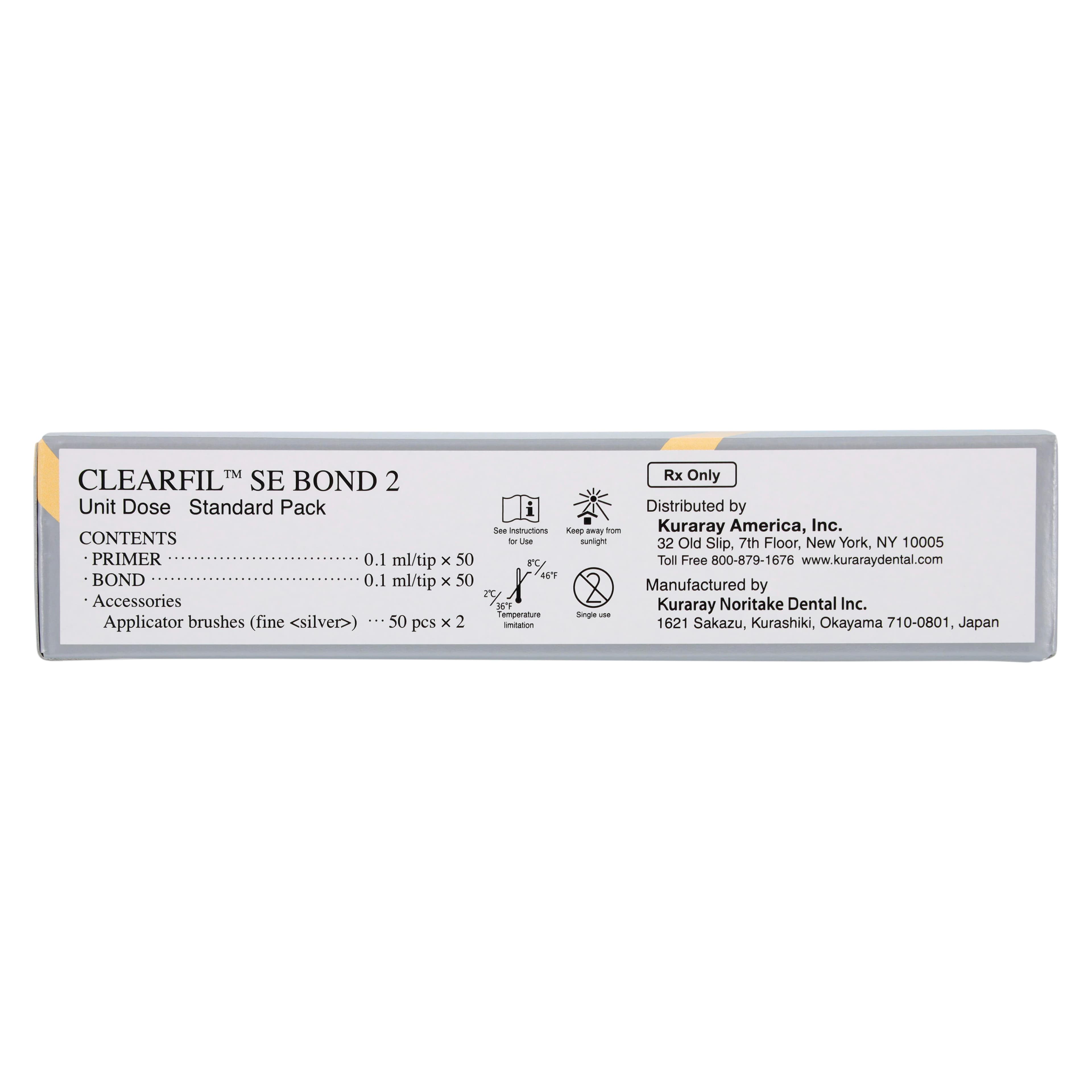 Clearfil SE Bond 2 Unit Dose Standard Pack, 50 x 0.1 ml Primer, 50 x 0.1 ml Bond, 100 Applicator Brushes, 3286KA thumbnail 5