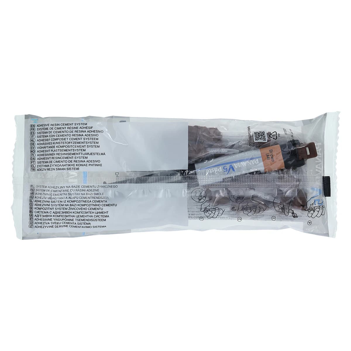 Panavia V5 Dual-Cure Universal Resin Cement, Paste, Brown (A4), 4.6 ml Syringe with 20 Mixing Tips, 1/Pk, 3613KA thumbnail 2
