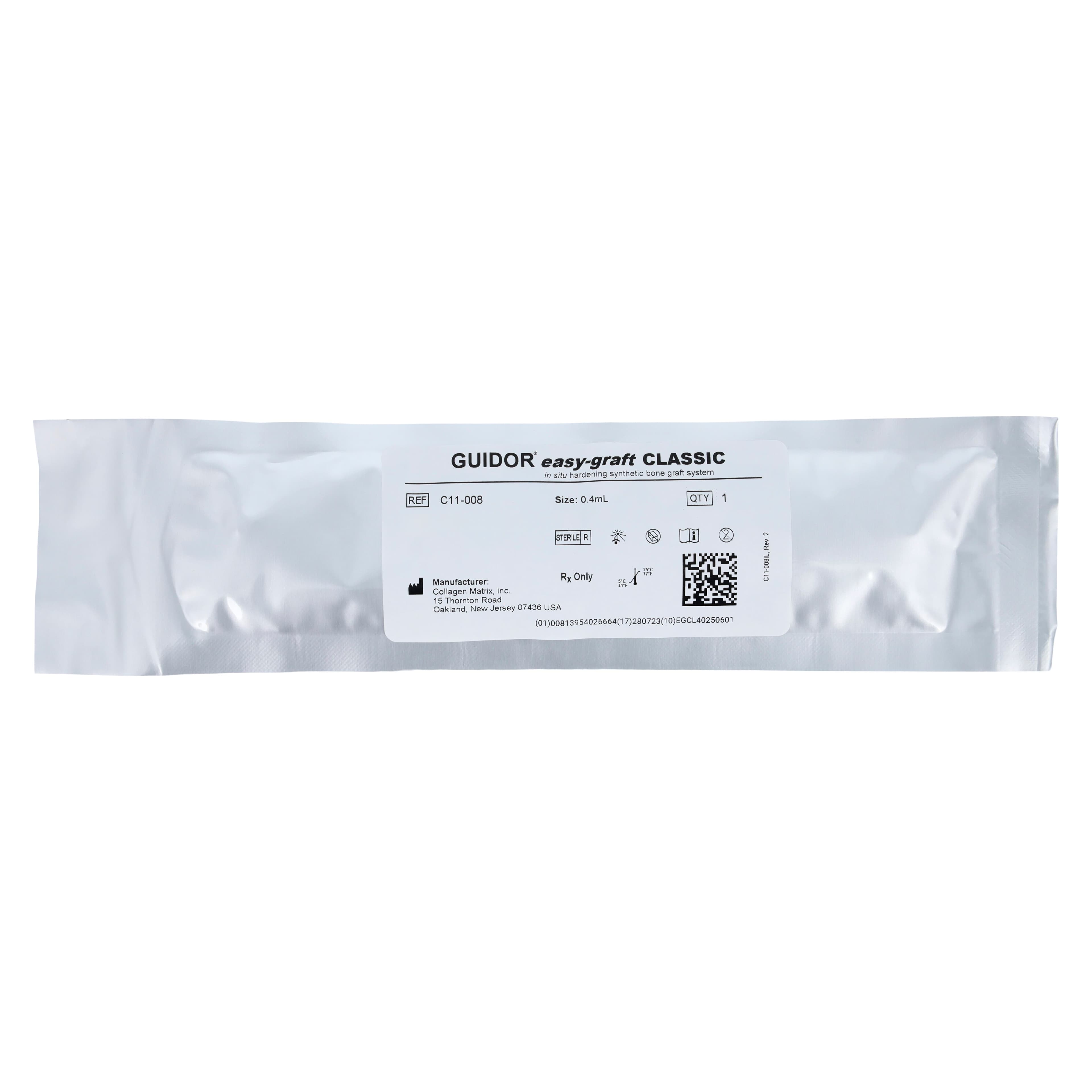 GUIDOR easy-graft CLASSIC Alloplastic Bone Grafting System, Large, 0.4ml, 3/Pk, C11-008 thumbnail 2