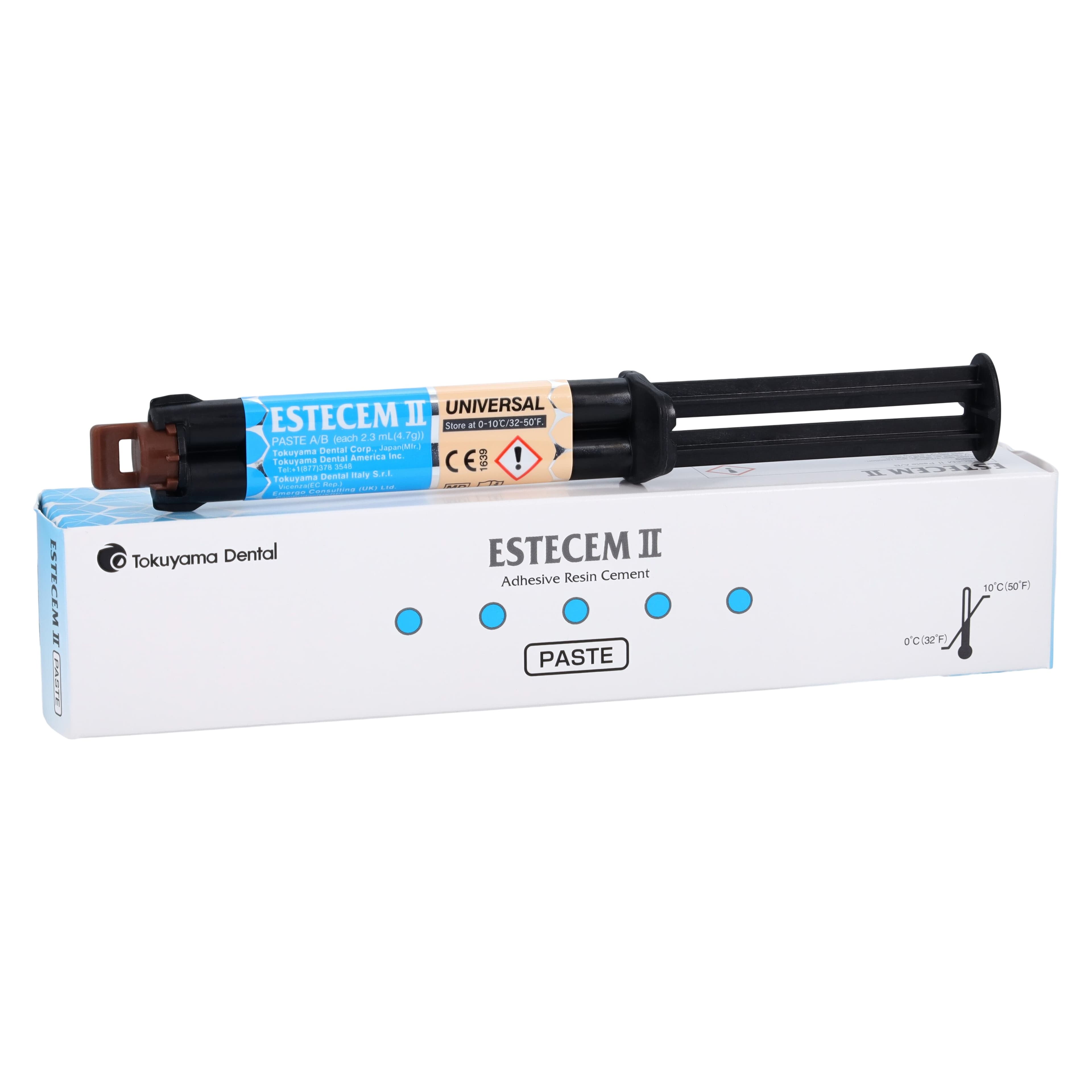 EsteCem II Universal Paste Refill, Dual-Cure Resin Cement, 2.3 ml / 4.7 g Automix Syringe, Universal Shade, 1/Pk, 16158 thumbnail 2