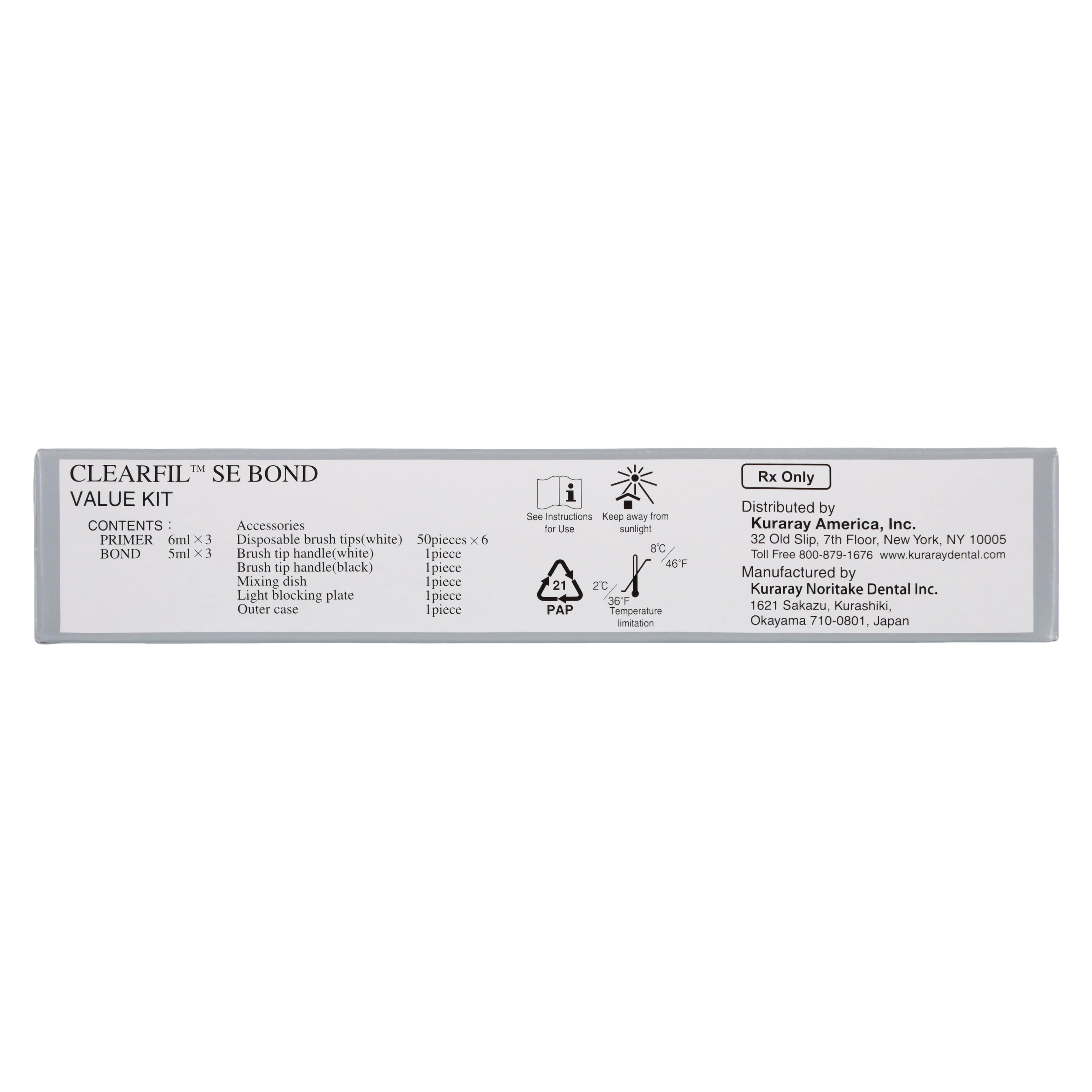 Clearfil SE Bond Self-Etch Light-Cure Dental Adhesive System, Value Kit, 3 x 6 ml Primer & 3 x 5 ml Bond, 1972KA thumbnail 10