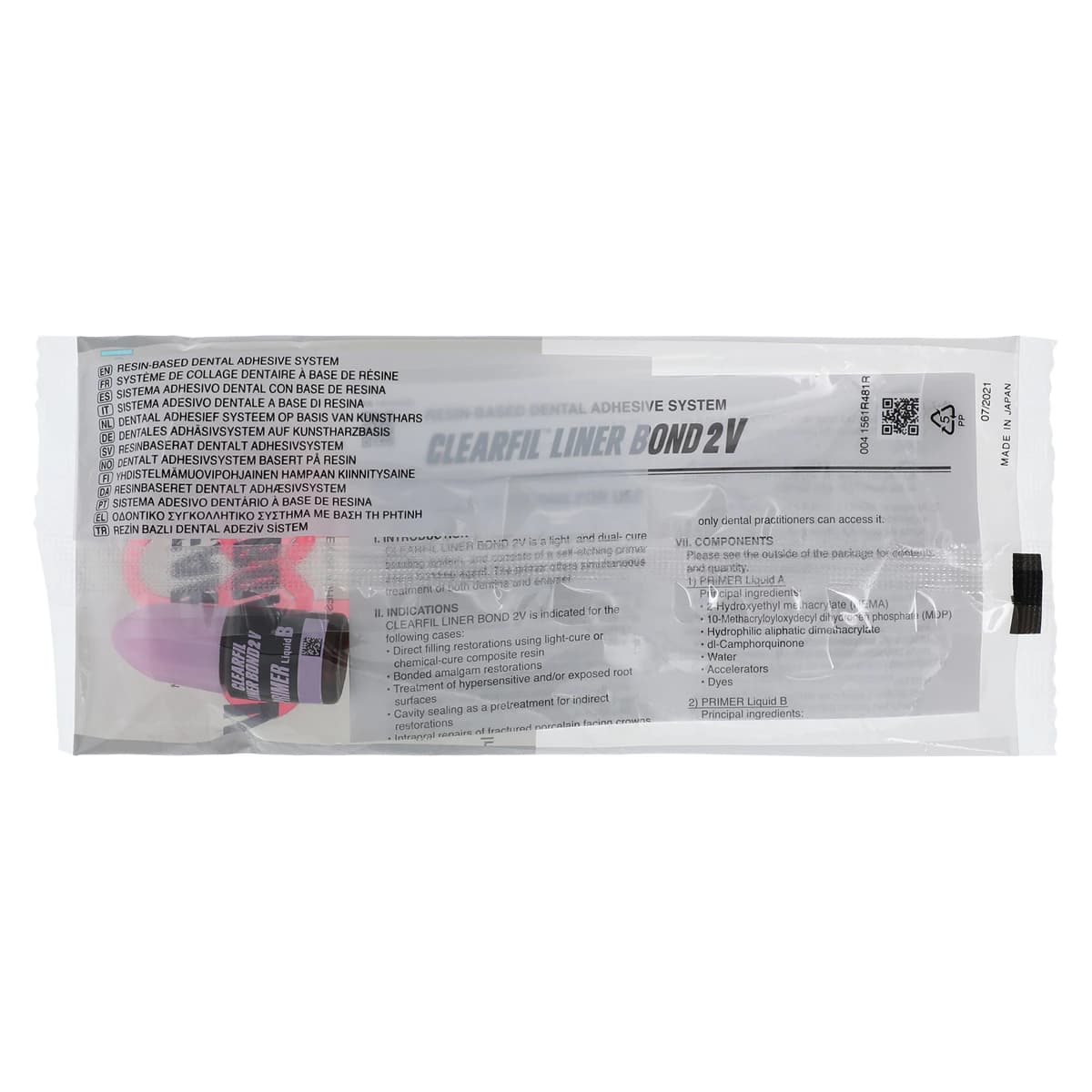 Clearfil Liner Bond 2V Primer Liquid B, Self-Etch Dual-Cure Dental Bonding Agent, 6 mL Bottle, 1944KA thumbnail 2