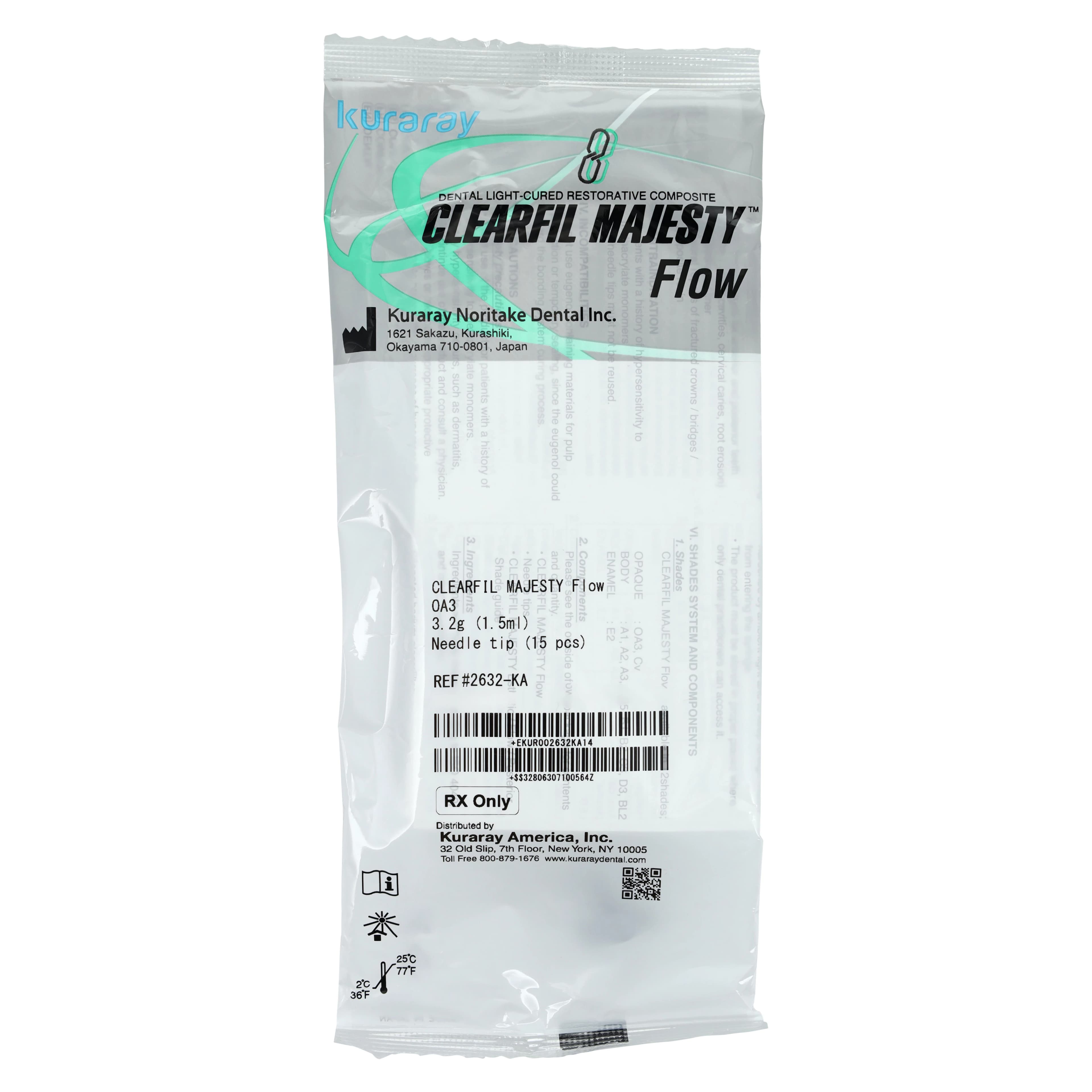 Clearfil Majesty Flow Flowable Composite Resin, Shade OA3, 3.2 g Syringe Refill with 15 Tips, 2632KA thumbnail 5