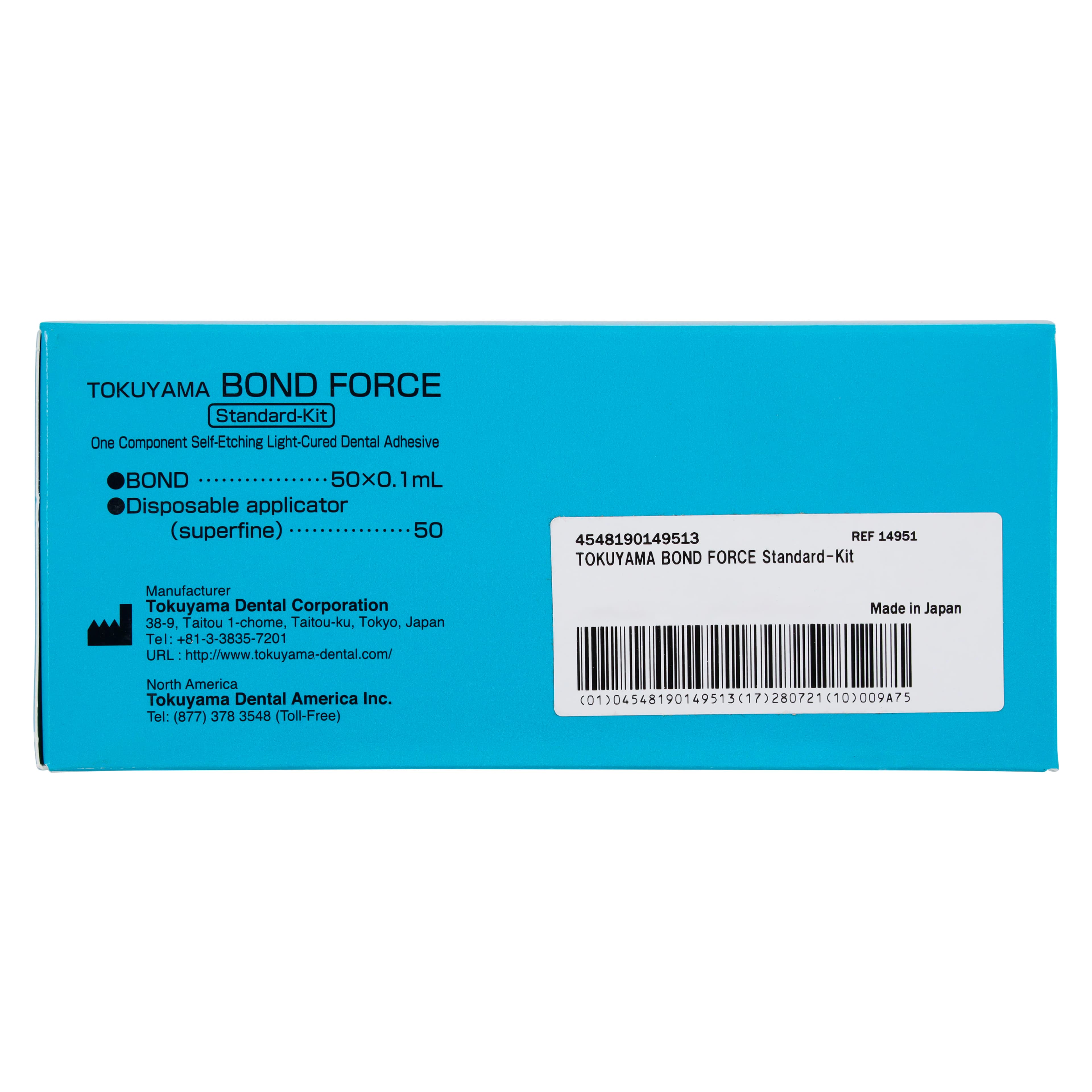 Bond Force Seventh-Generation Self-Etch Light-Cured Bonding Agent, Unit Dose Standard Kit, 50 Unit Doses (0.1 mL) with 50 Disposable Applicators, 14951 thumbnail 6