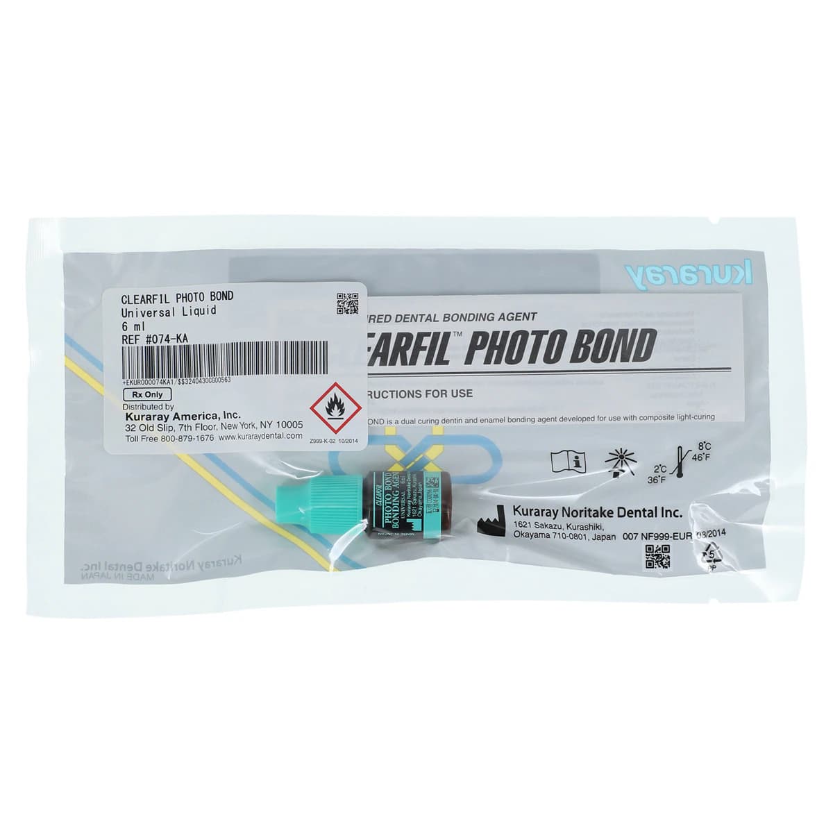 Clearfil Photo Bond Universal Bonding Agent, Dual-Cure, Total Etch, 6 ml Bottle, Refill, 074KA thumbnail 2