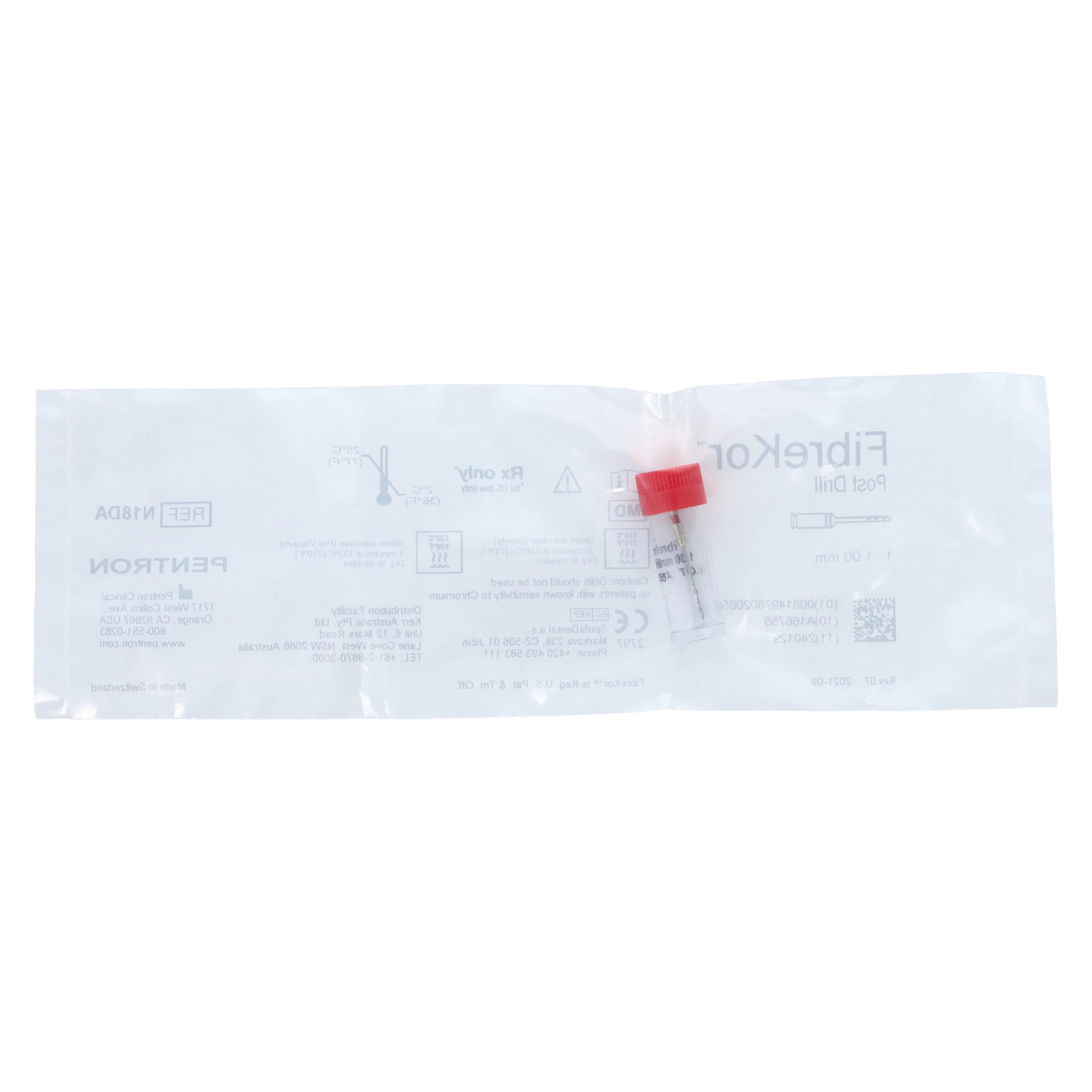 FibreKor Parallel & Serrated Drill Refill, 1.00 mm, Red, N18DA, 1/Pk thumbnail 2