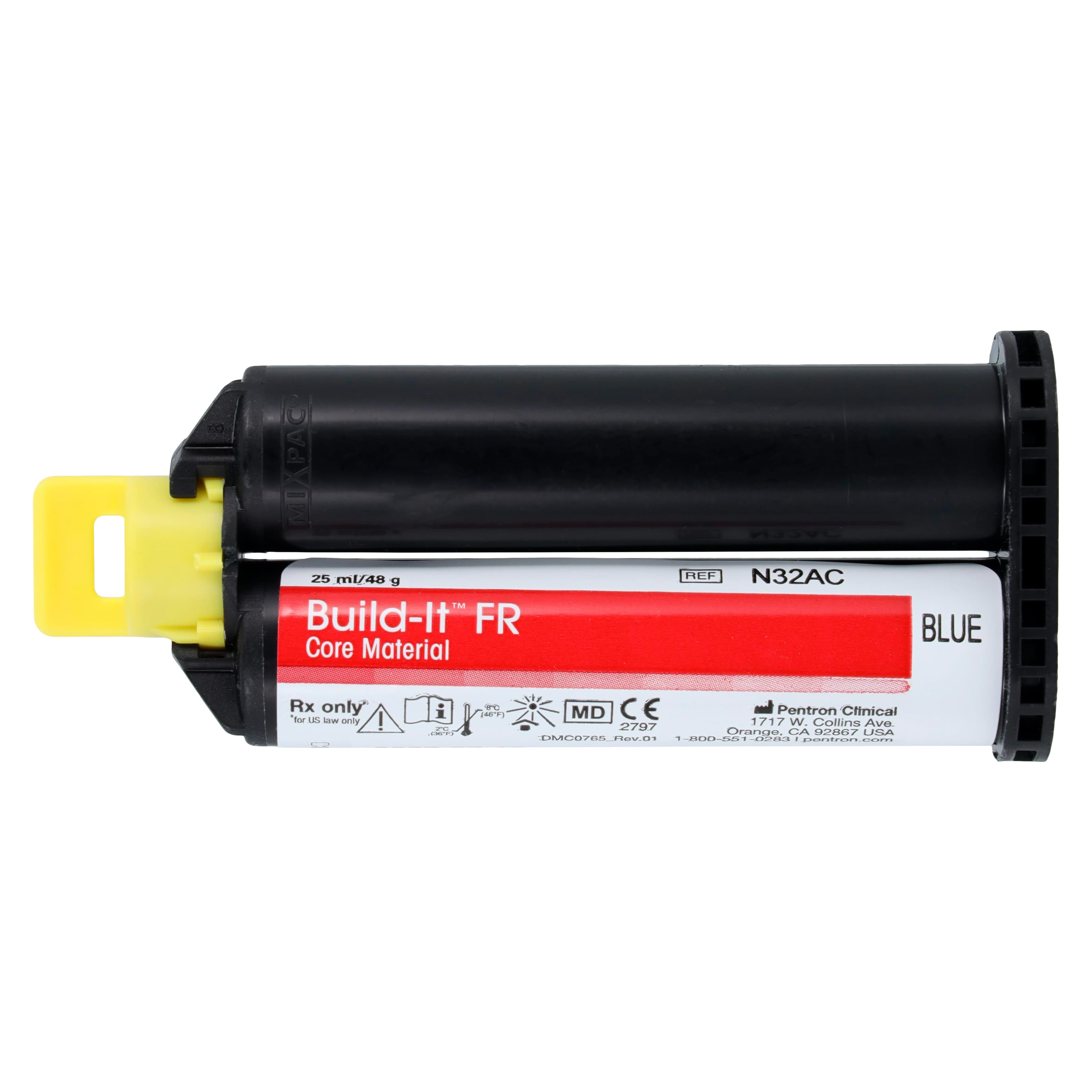Build-It FR Fiber Reinforced Core Build-Up Material, Dual-Cure, Blue, 25 ml Auto-Mix Cartridge Refill, N32AC thumbnail 2