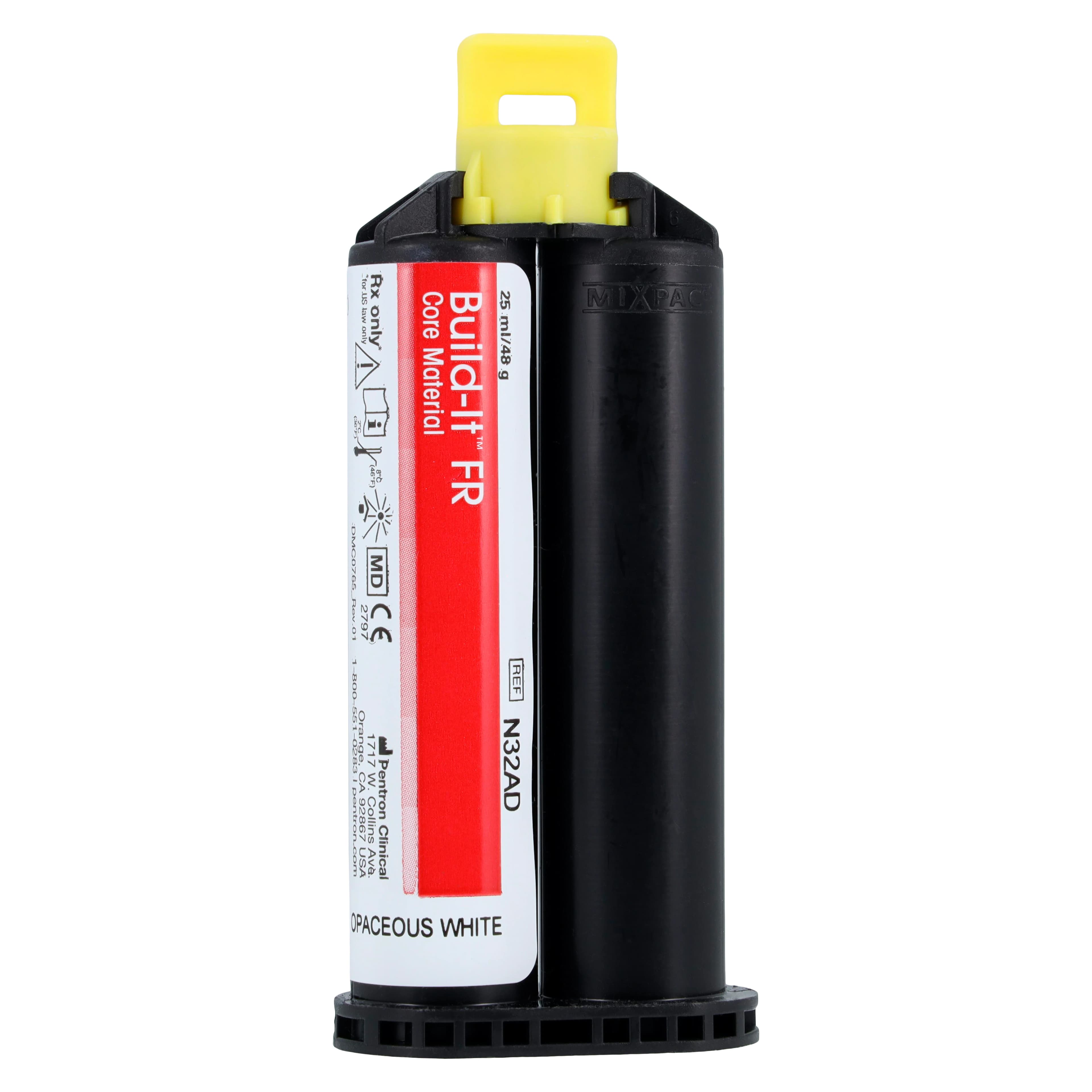Build-It FR Fiber Reinforced Core Build-Up Material, Dual-Cure, Opaceous White, 25 ml Auto-Mix Cartridge Refill, N32AD thumbnail 2