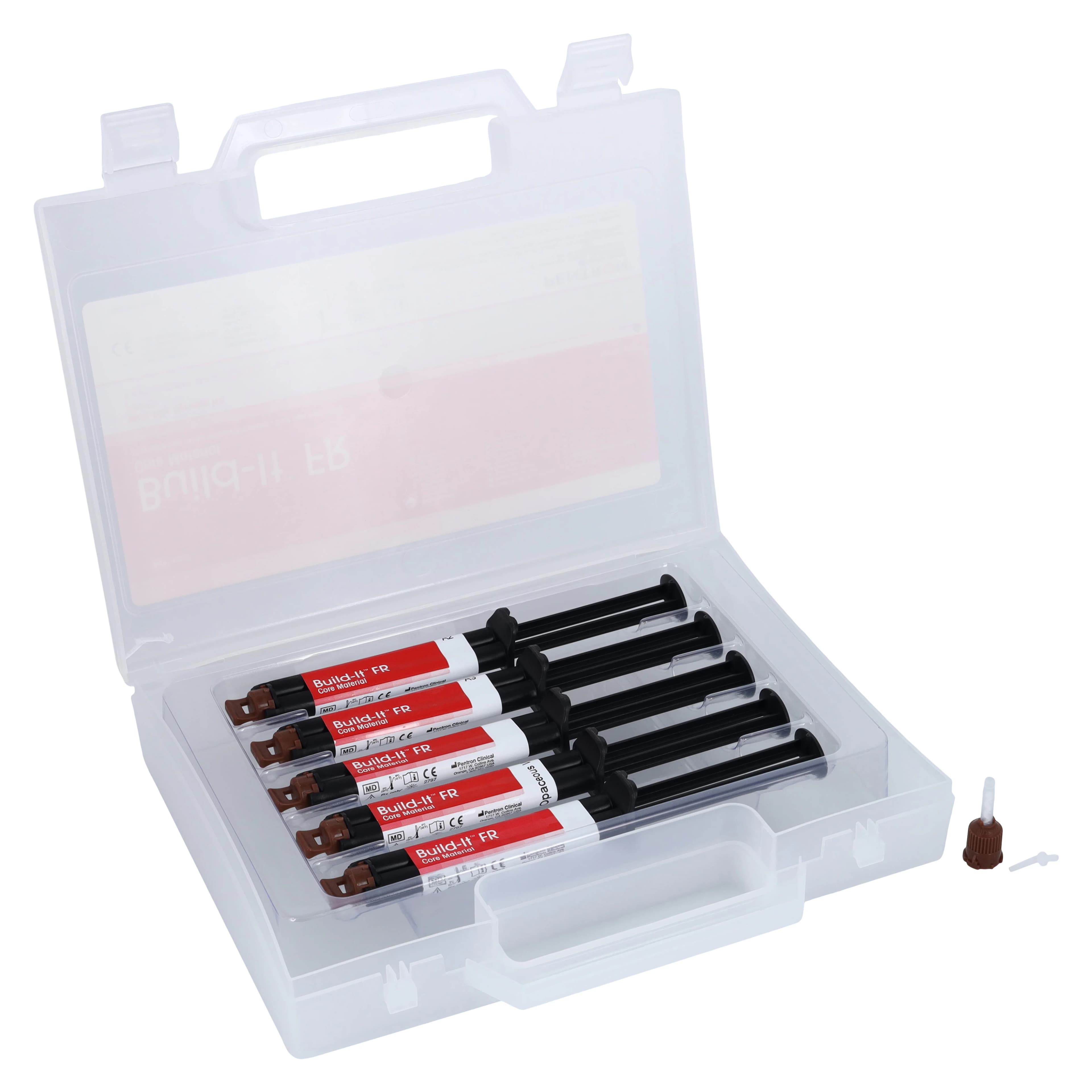 Build-It FR Fiber Reinforced Core Build-Up Material, Mini-Mix Syringe Kit, 5 x 4 mL Syringes (A2, A3, Blue, Gold, Opaceous White) with Accessories, N32F thumbnail 2