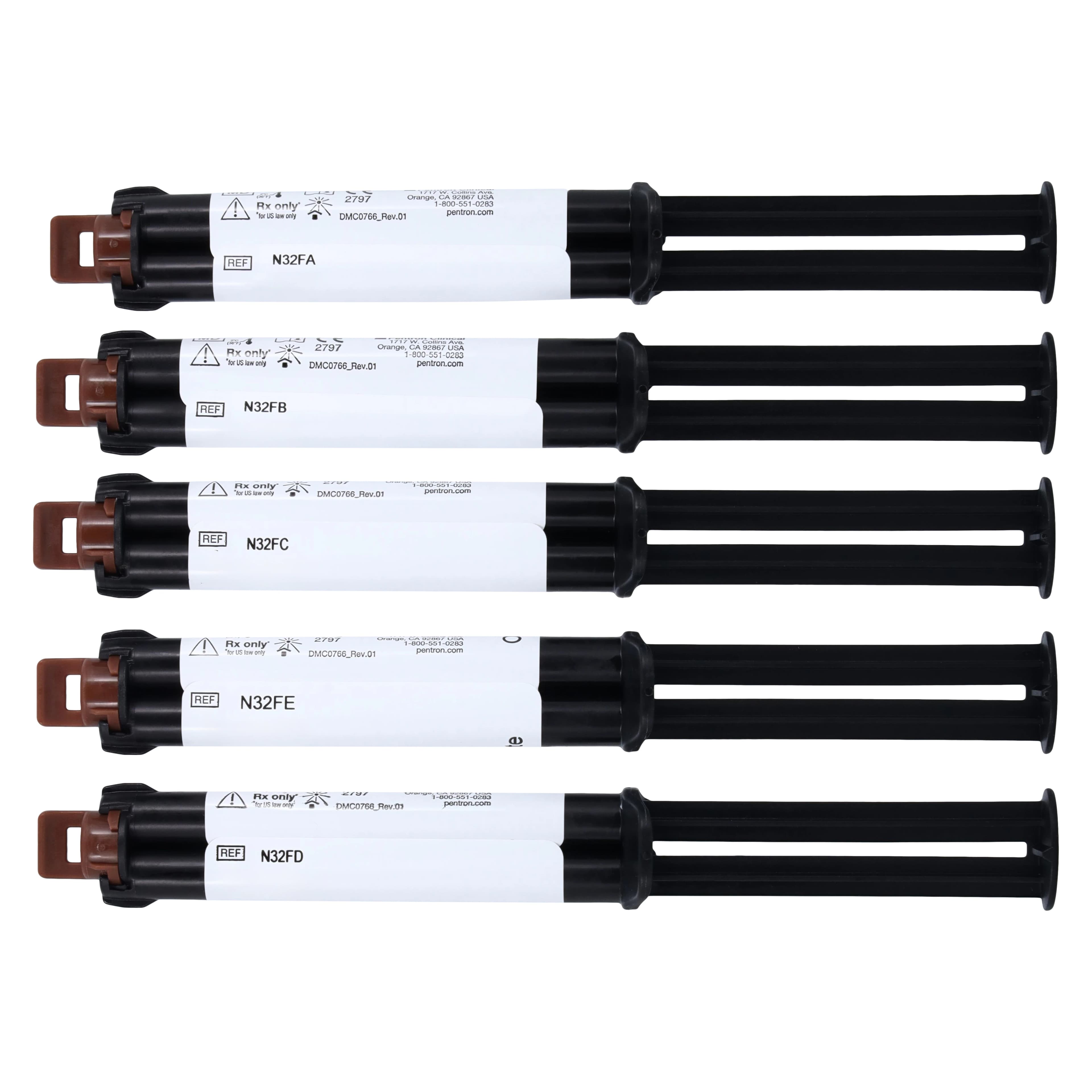 Build-It FR Fiber Reinforced Core Build-Up Material, Mini-Mix Syringe Kit, 5 x 4 mL Syringes (A2, A3, Blue, Gold, Opaceous White) with Accessories, N32F thumbnail 5