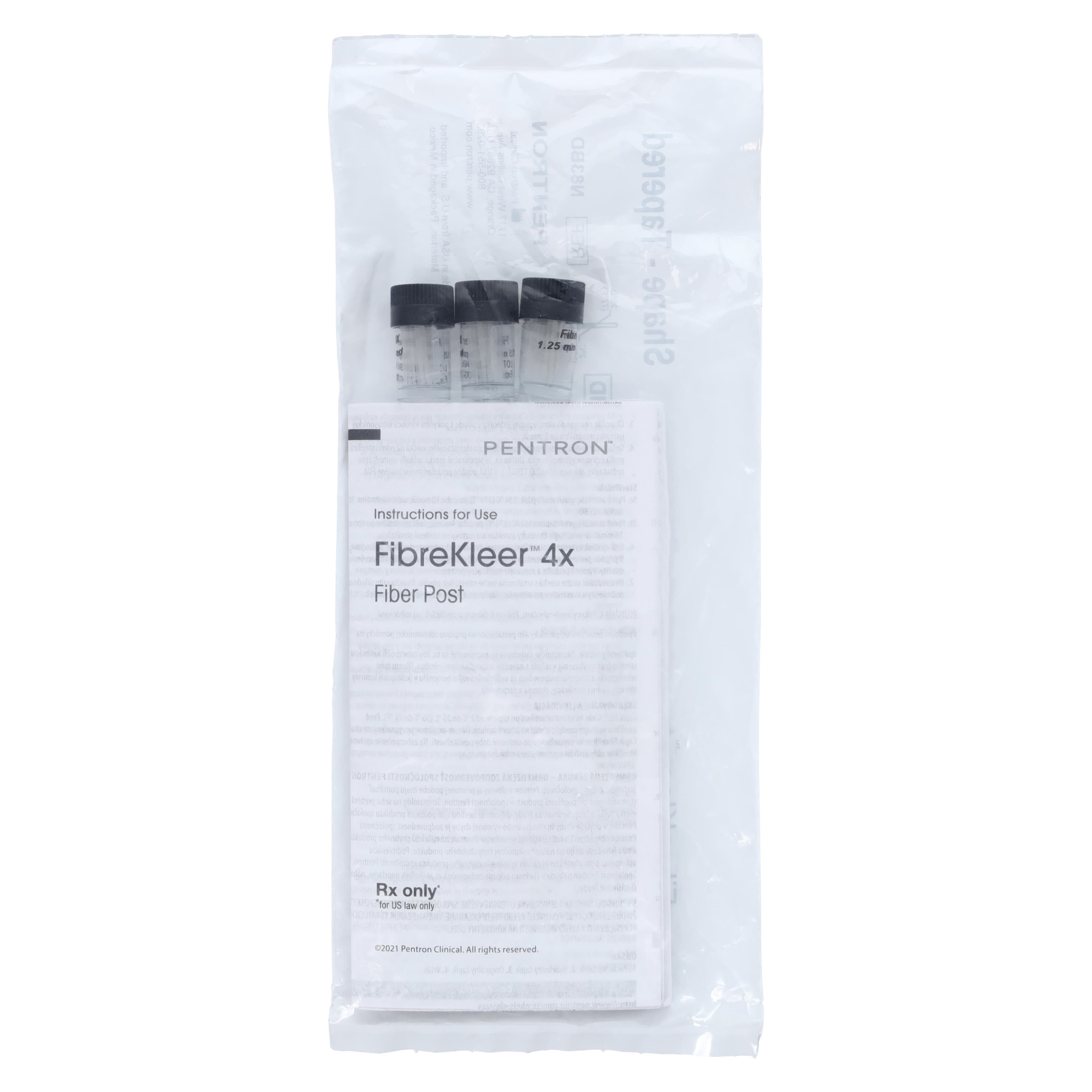FibreKleer 4X Tapered Fiber Posts, 1.25 mm, Black, 30/Pack, N83BD thumbnail 2