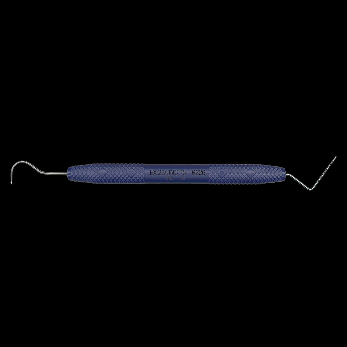 PDT Cruise Explorer 23/UNC 15 Double-Ended Diagnostic Instrument, Blue Resin Handle, R226 - Explorer 23 / Probe UNC 15 PDT Instruments R226 - Image 1