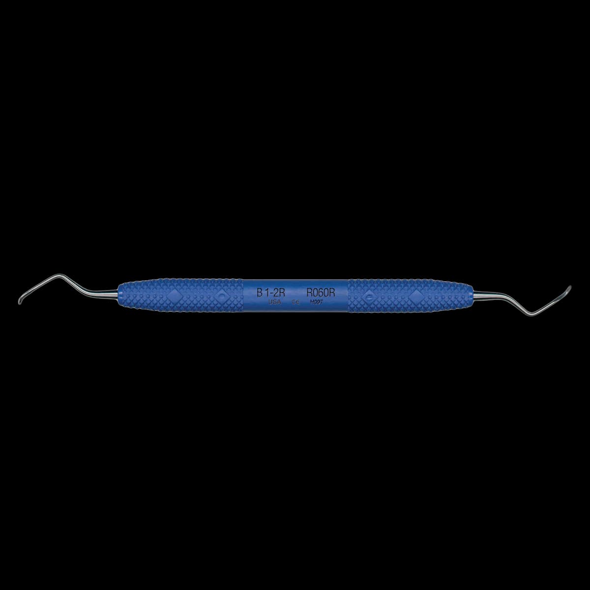 PDT Cruise Barnhart 1-2 Rigid Universal Curette, Nautical Blue, 6.5" (R060R) - Barnhart 1-2 Rigid PDT Cruise Instrument R060R - Image 1
