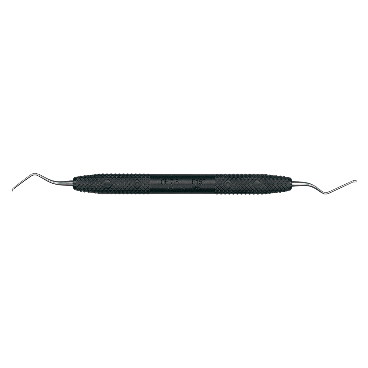 PDT O'Hehir New Millennium 7/8 Debridement Curette, Double-Ended, Black Resin Handle, R152 - PDT O'Hehir 7-8 Hygiene Instrument R152 - Image 1