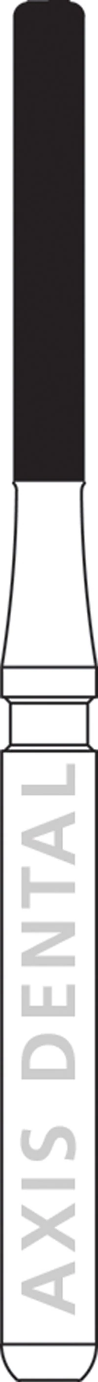 NTI Trimming & Finishing Carbide Bur, FG, Modified Flat End Cylinder, #H158-012, 1.2 mm Diameter, Red, 5/Pkg - NTI® Trimming & Finishing Carbides – 12 Fluted, FG, Modified Flat End Cylinder, 5/Pkg - Size #H158-012, 1.2 mm Diameter - Image 1