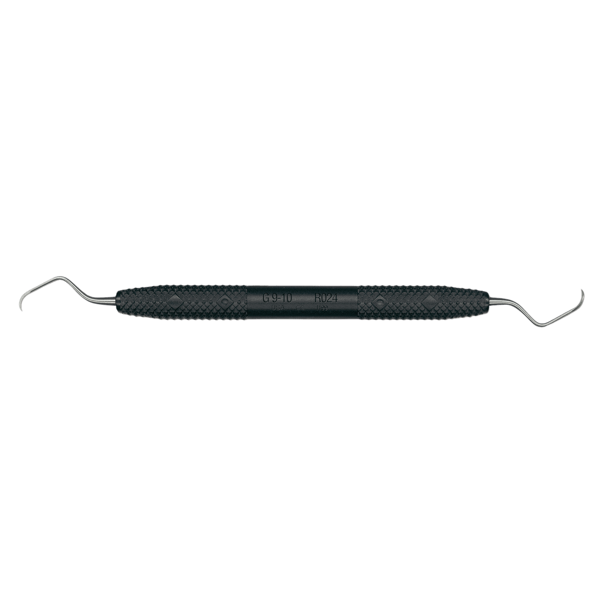 PDT Amazing Gracey 9/10 Curette, Double End, Orca Black Resin Handle, R024 - Gracey 9-10 PDT Cruise Instrument R024 - Image 1