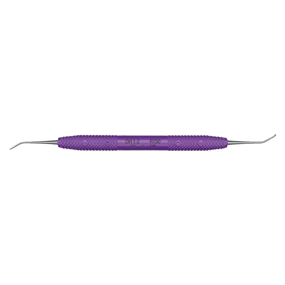PDT O'Hehir New Millennium 1-2 Debridement Curette, Double-Ended, Purple Resin Handle, R150 - PDT O'Hehir 1-2 Hygiene Instrument R150 - Image 1