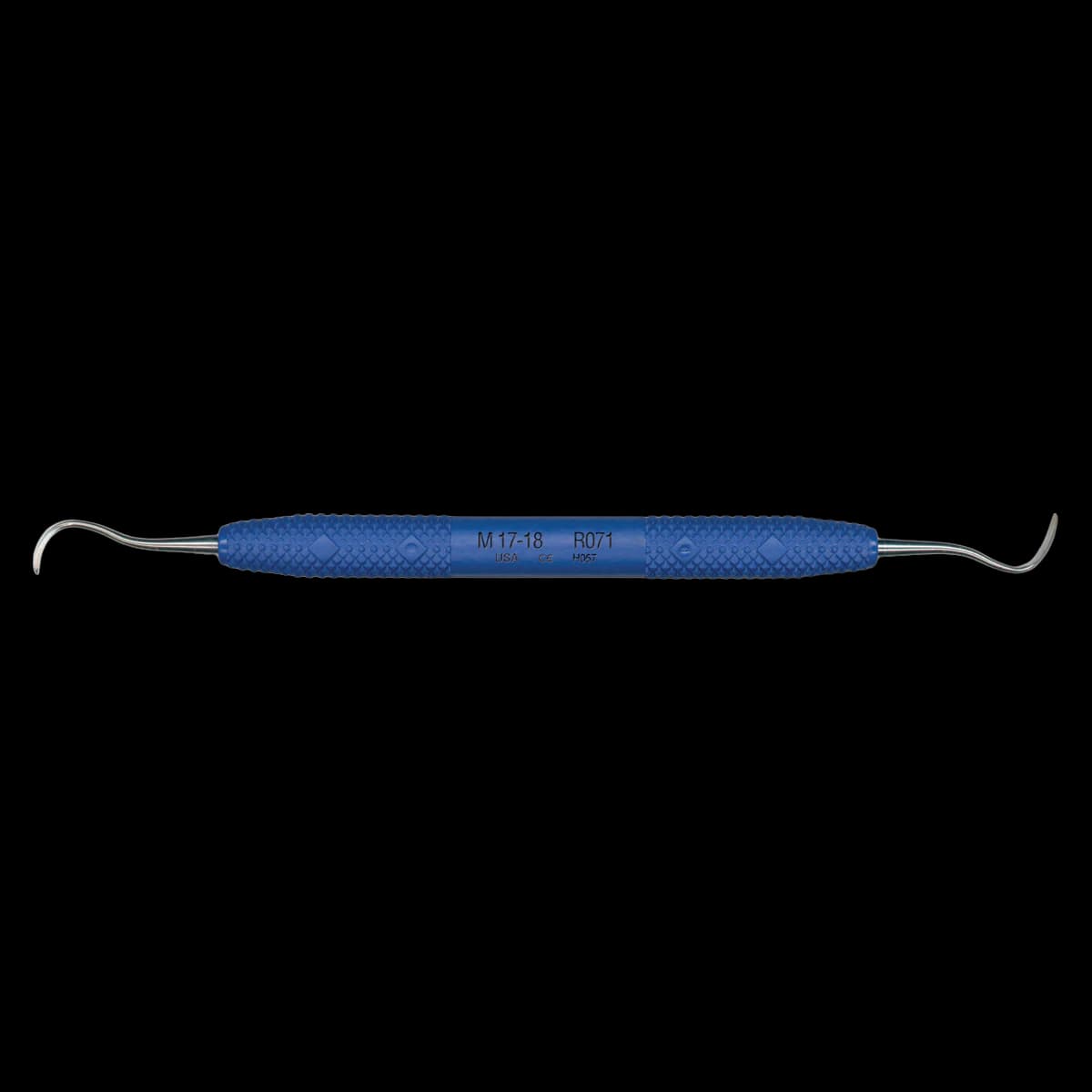 PDT Cruise McCall 17/18 Universal Curette, Double-Ended, Nautical Blue Resin Handle, 1/Pk, R071 - McCall 17-18 Curette - Blue R071 - Image 1