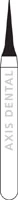 NTI Mini Diamond Bur, FG Short Shank, Medium Grit, Interproximal, #392-016M, 1.6 mm Head, 5/Pk - NTI&reg; FG Diamonds - Medium - #392-016 (5.0) SS - Image 1