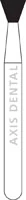 NTI Diamond Bur, FG, Medium Grit, Inverted Cone, #805-023, 2.3 mm Diameter, 2.5 mm Length, 5/Pk - NTI&reg; FG Diamonds - Medium - #805-023 (2.5) - Image 1
