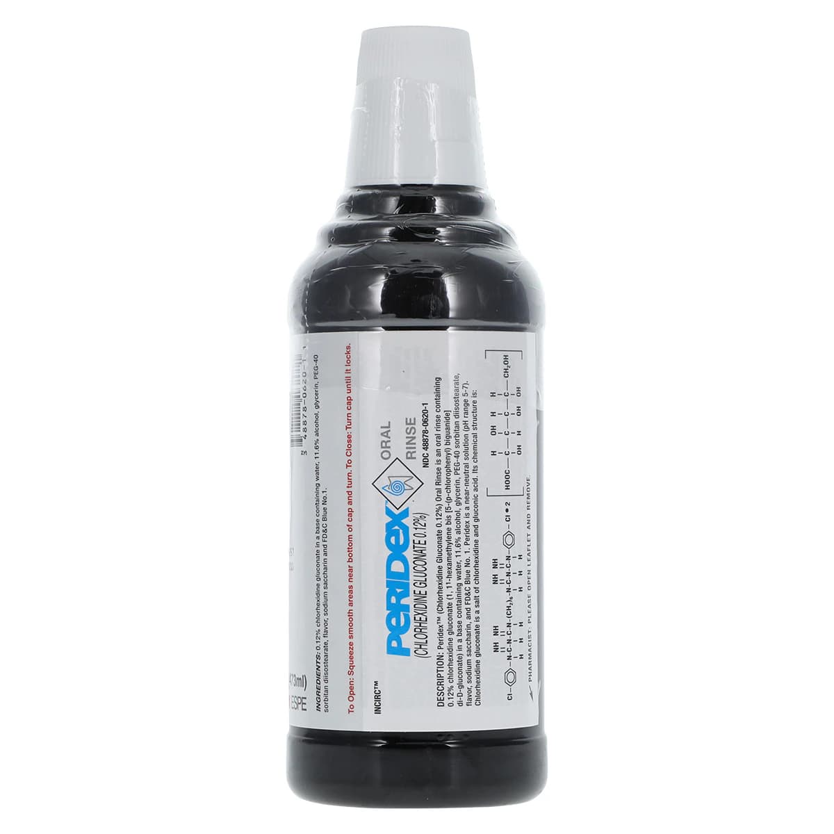3M Peridex Chlorhexidine Gluconate 0.12% Oral Rinse, Herbal Mint, 16 oz Bottle, 12132 thumbnail 2