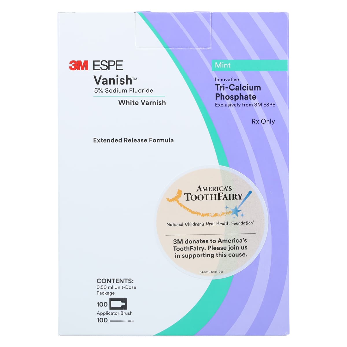 3M (Solventum) Vanish 5% Sodium Fluoride White Varnish, Assorted Flavors (Cherry, Melon, Mint), 0.5 mL Unit Dose, 1000/Pk, 12151X thumbnail 12
