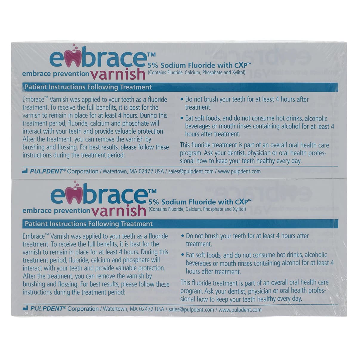 Embrace Varnish 5% Sodium Fluoride with CXP, Unit Dose with Applicator Brush, 0.4 ml, Bubblegum, 200/Pk, FV200 thumbnail 3