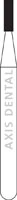 NTI Diamond Bur, FG, Medium Grit, Flat End Cylinder, #835-009 (M835-009), 0.9 mm Diameter, 3.0 mm Length, 5/Pk - NTI&reg; FG Diamonds - Medium - #835-009 (3.0) - Image 1