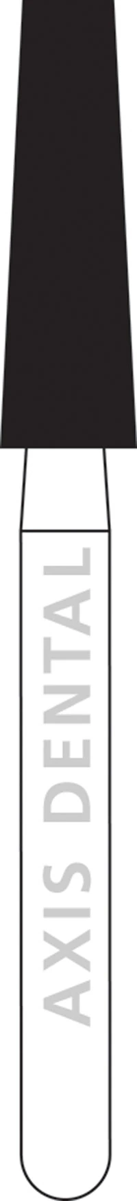 NTI HP Diamond Bur, Flat End Taper, Medium Grit, #847-025, 2.5 mm Diameter, 8.0 mm Length, M847-025HP - NTI&reg; HP Diamonds - Medium - #847-025 (1.8) - Image 1