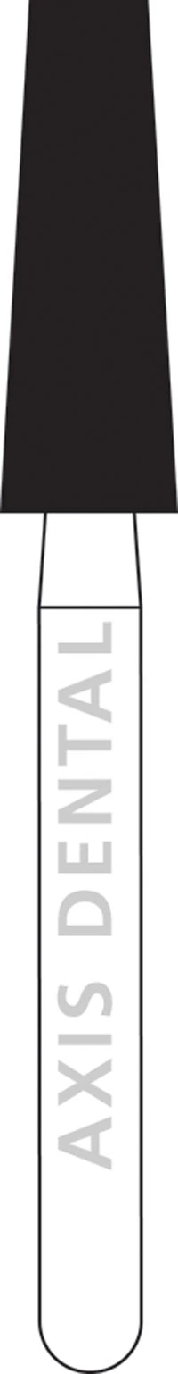 NTI HP Diamond Bur, Medium Grit, Flat End Taper, #847-033, 3.3 mm Head Diameter, 8.0 mm Head Length, Gray, M847-033HP - NTI&reg; HP Diamonds - Medium - #847-033 (2.0) - Image 1