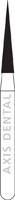 NTI® FG Diamond Bur, Mini Needle, Medium Grit, #858-014M, Short Shank, 1.4 mm Head, 5/Pkg - NTI&reg; FG Diamonds - Medium - #858-014 (8.0) SS - Image 1