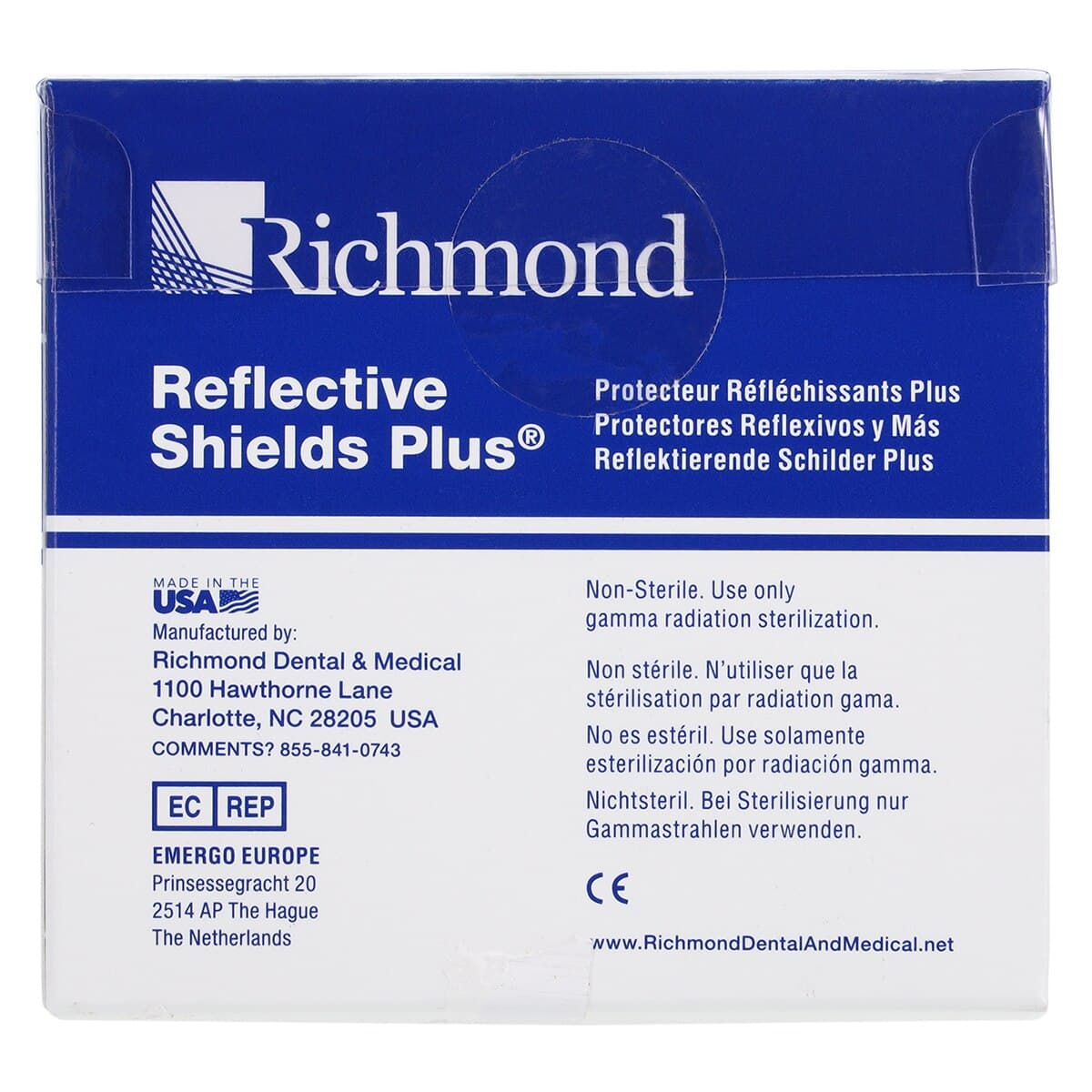 Richmond Reflective Shields Plus Dual Pack Moisture Abatement Pads, 25 Large & 25 Small, 50/Box, 600720 thumbnail 3