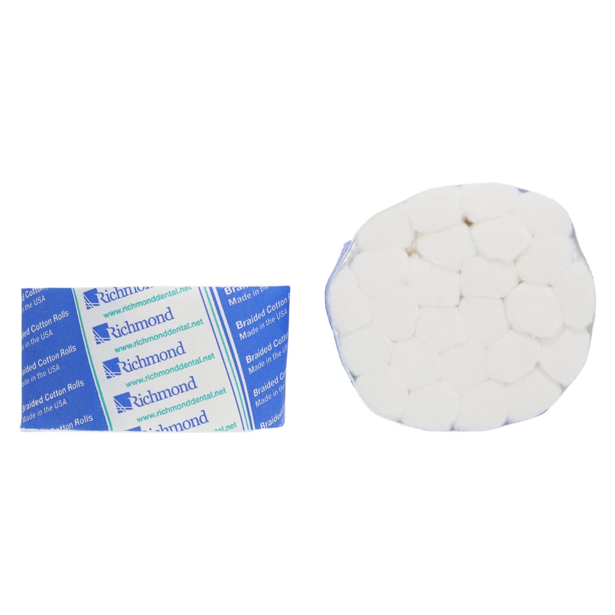 Richmond Braided Cotton Rolls, Large, 1/2" x 1 1/2", Non-Sterile, 1000/Box, 201201 thumbnail 3