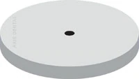 NTI White Silicone Polishers, Unmounted Large Disc, 22 mm, Porcelain, 100/Pk, P0301G - NTI Silicone Polishers - Image 1
