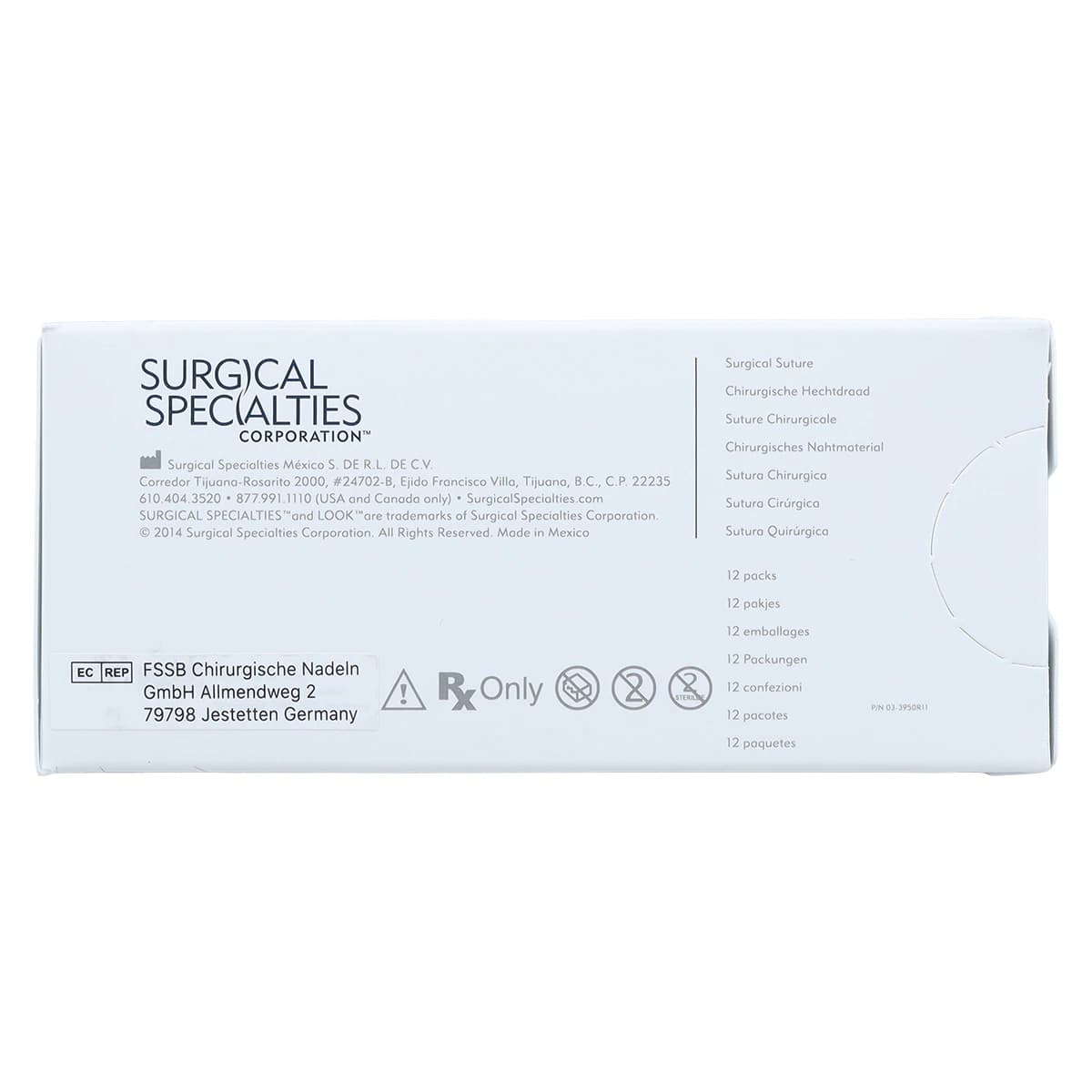 LOOK PolySyn Violet Braided Absorbable Suture, 4-0, 27", T14 Taper Point 1/2 Circle Needle, 12/Box thumbnail 4