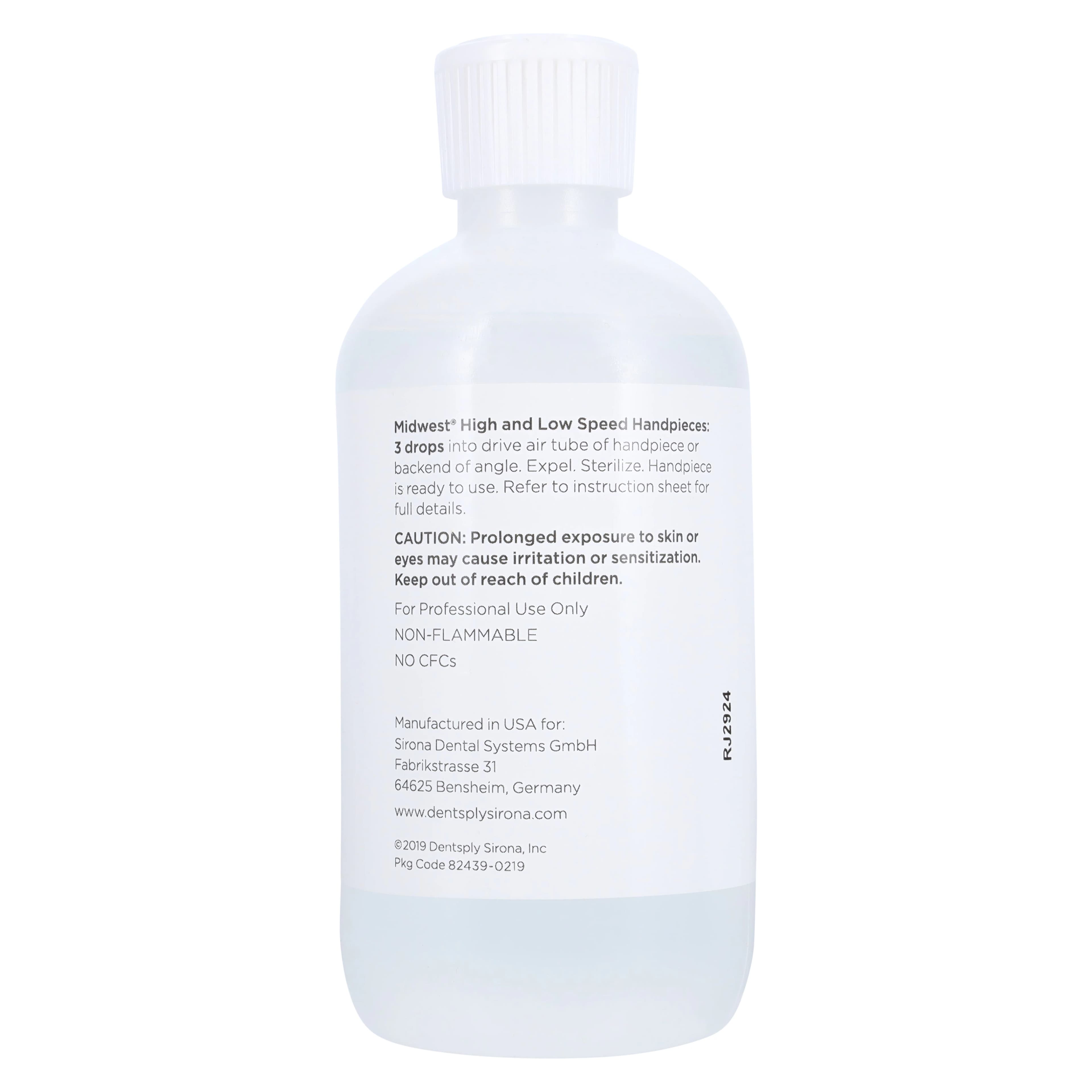Midwest Plus Handpiece Lubricant Oil Refill, 8 oz Bottle, 380131 thumbnail 3