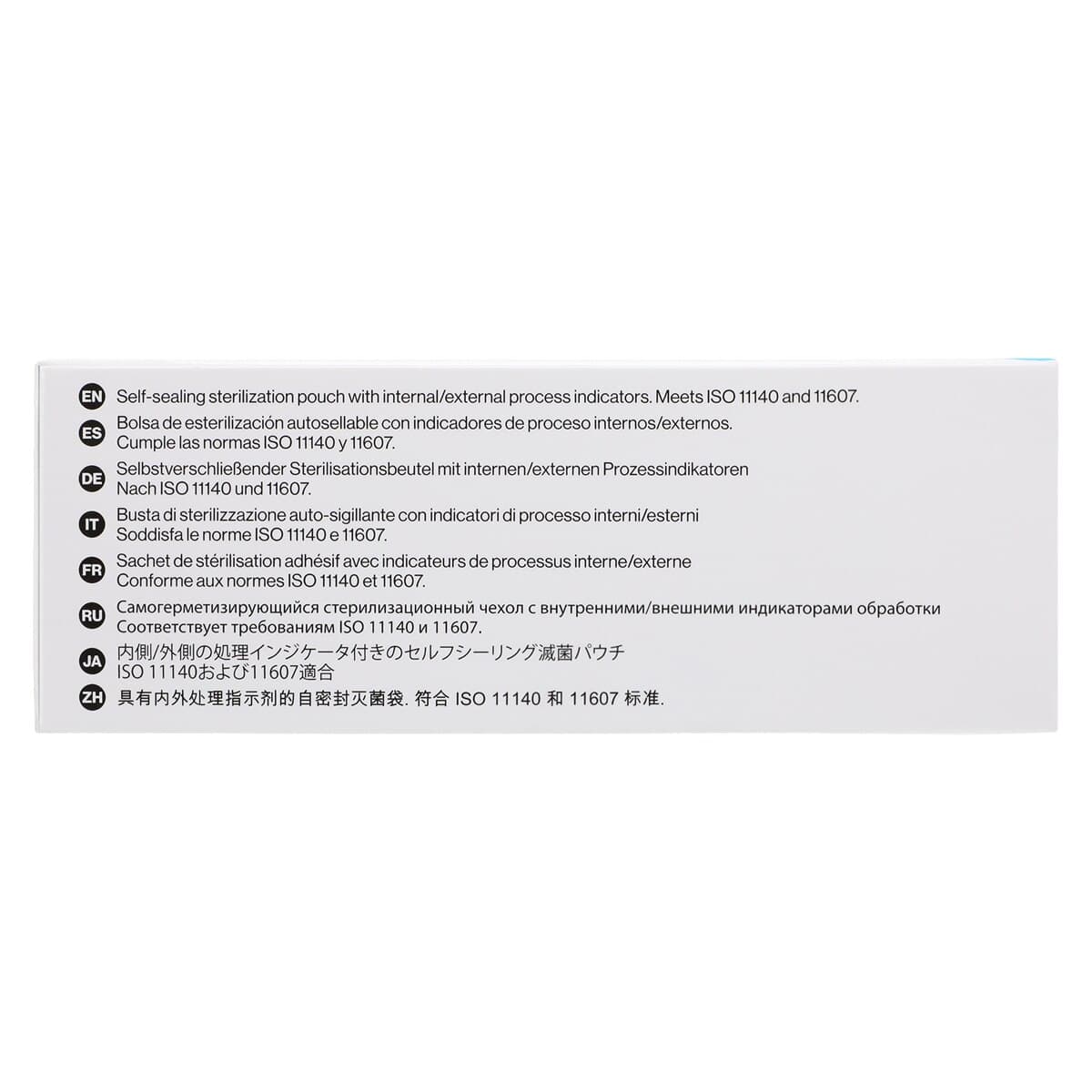Crosstex Duo-Check Self-Seal Sterilization Pouches, 2-1/4" x 4", Blue, 200/Box, SCXX thumbnail 4