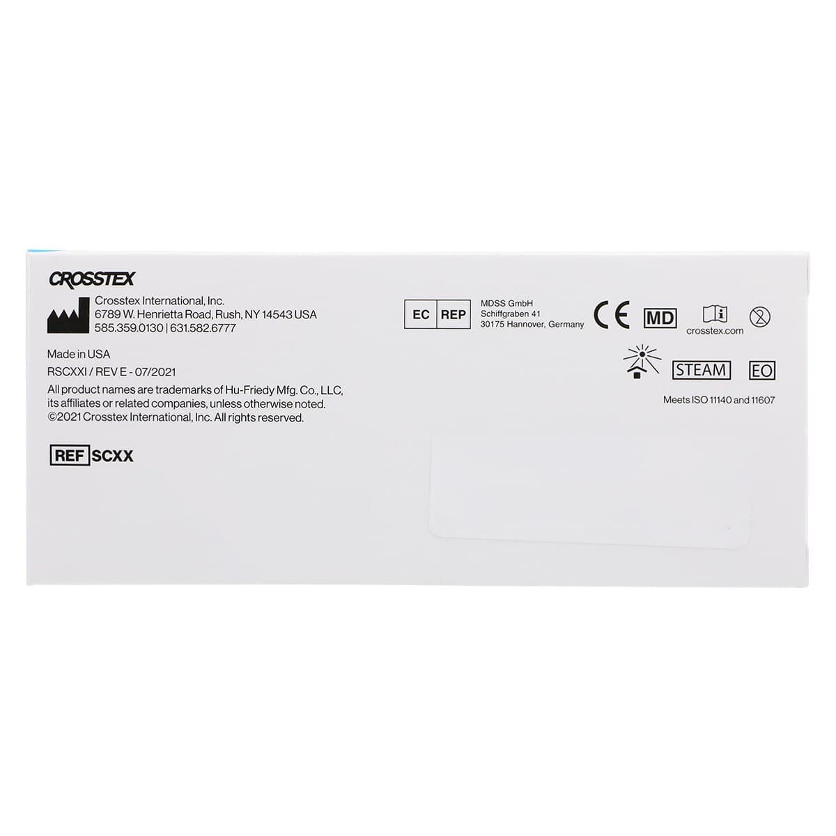 Crosstex Duo-Check Self-Seal Sterilization Pouches, 2-1/4" x 4", Blue, 200/Box, SCXX thumbnail 5