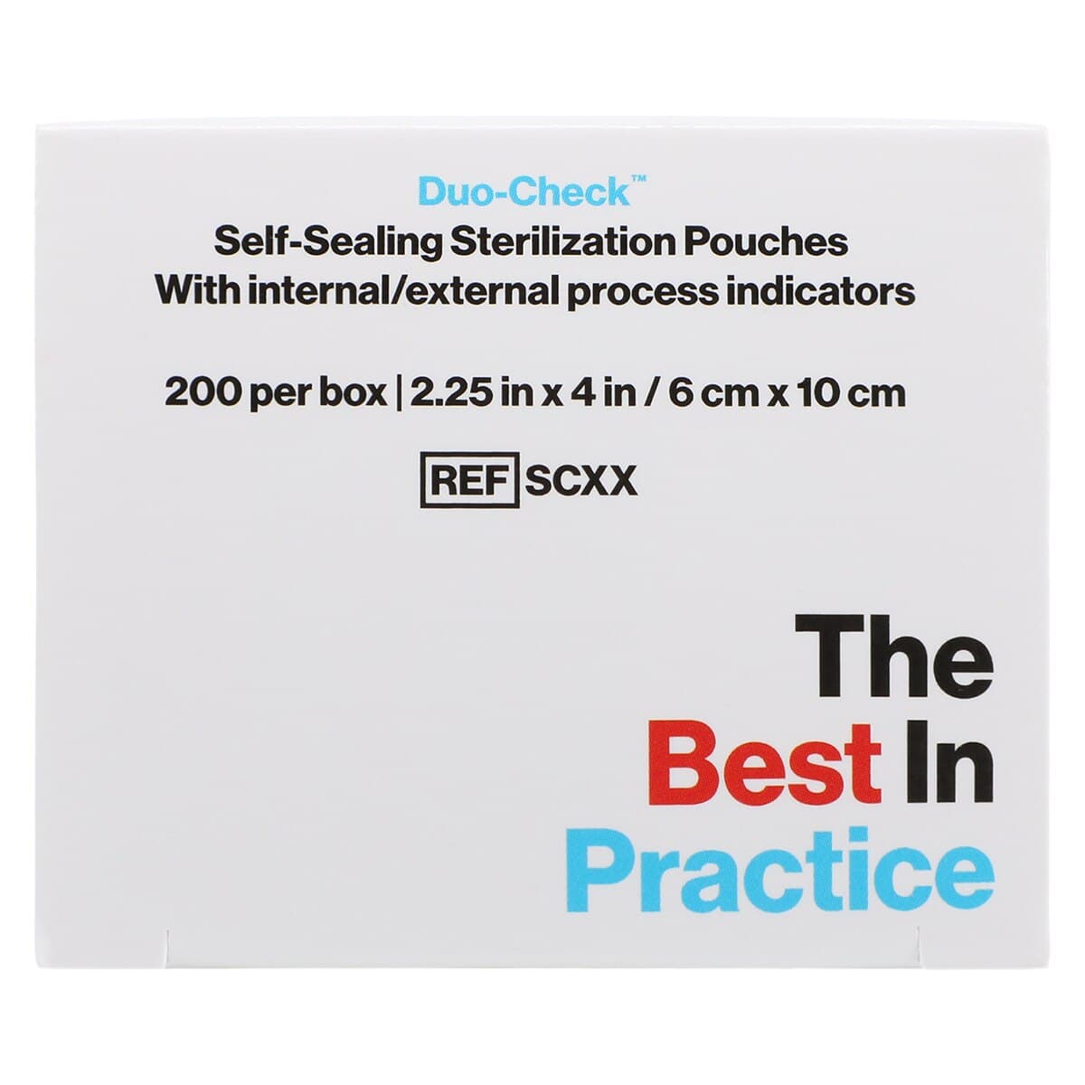 Crosstex Duo-Check Self-Seal Sterilization Pouches, 2-1/4" x 4", Blue, 200/Box, SCXX thumbnail 3