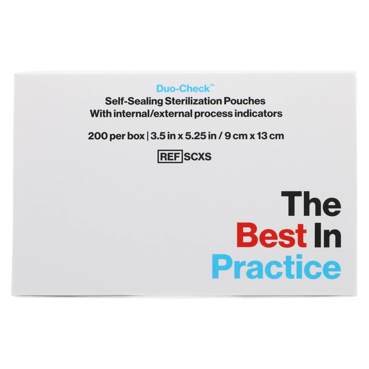 Crosstex Duo-Check Self-Seal Sterilization Pouches, 3-1/2" x 5-1/4", Blue Film, 200/Box, SCXS thumbnail 3
